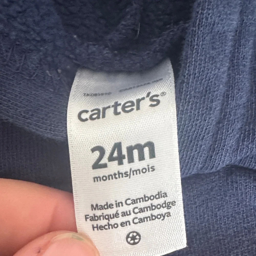 Carter's Dino Hoodie Set - Charcoal‎ and Navy